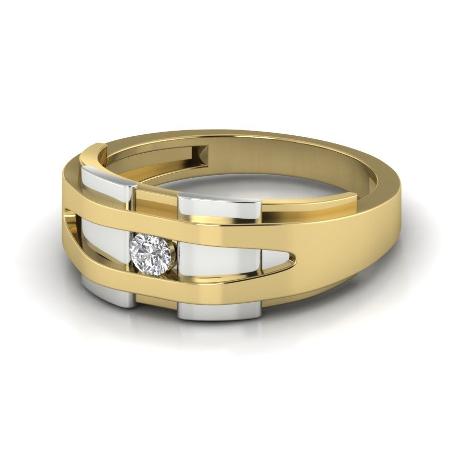 Yellow Gold Plated Sterling Silver Ring