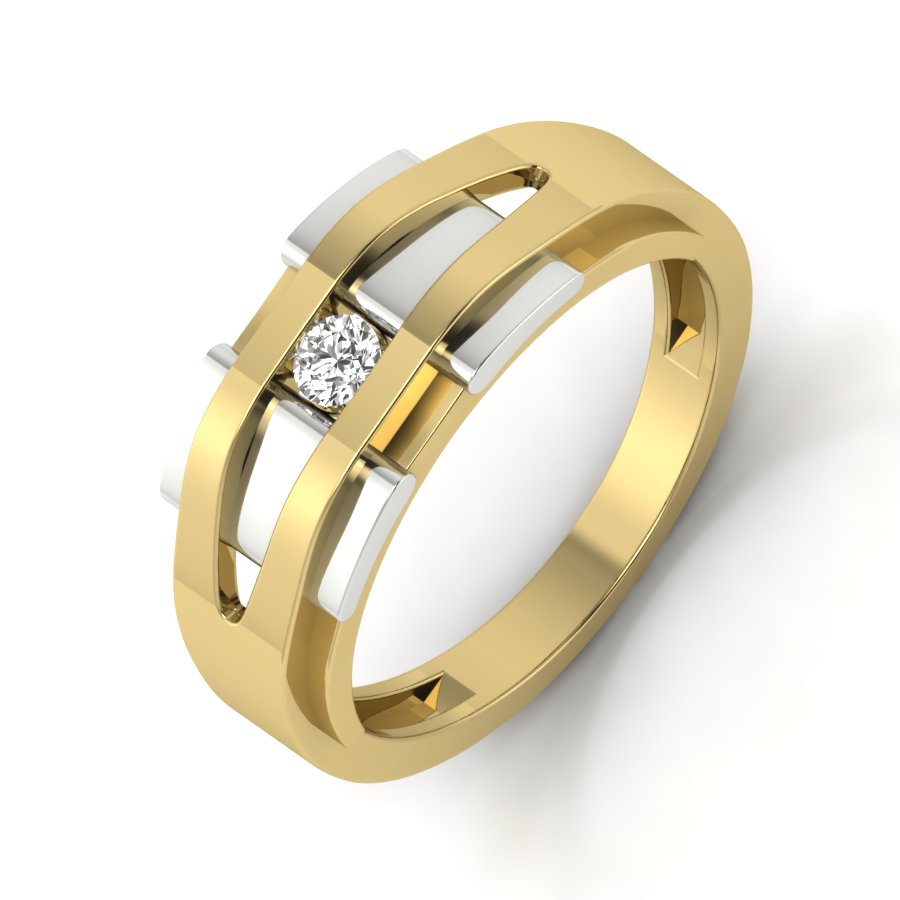 Yellow Gold Plated Sterling Silver Ring