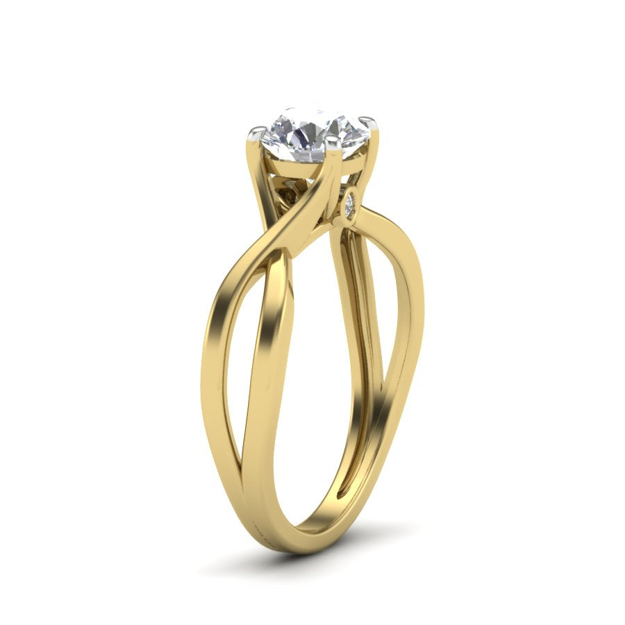Yellow Gold Plated Sterling Silver Ring