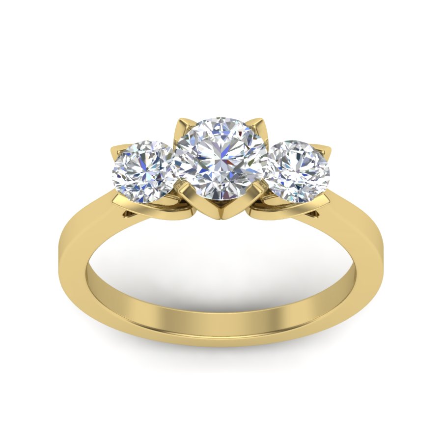 Yellow Gold Plated Sterling Silver Ring