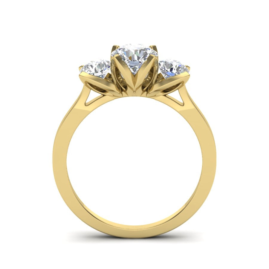 Yellow Gold Plated Sterling Silver Ring