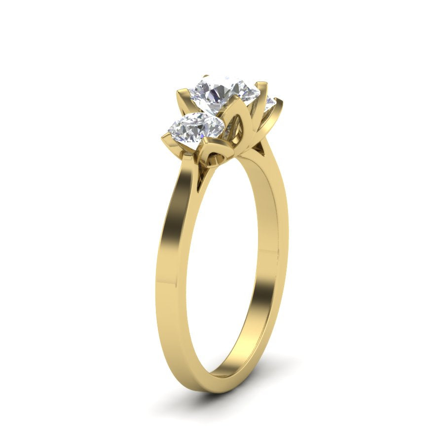Yellow Gold Plated Sterling Silver Ring