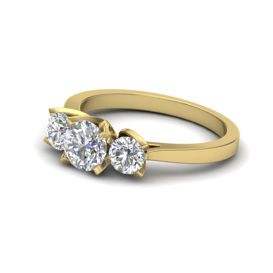 Yellow Gold Plated Sterling Silver Ring