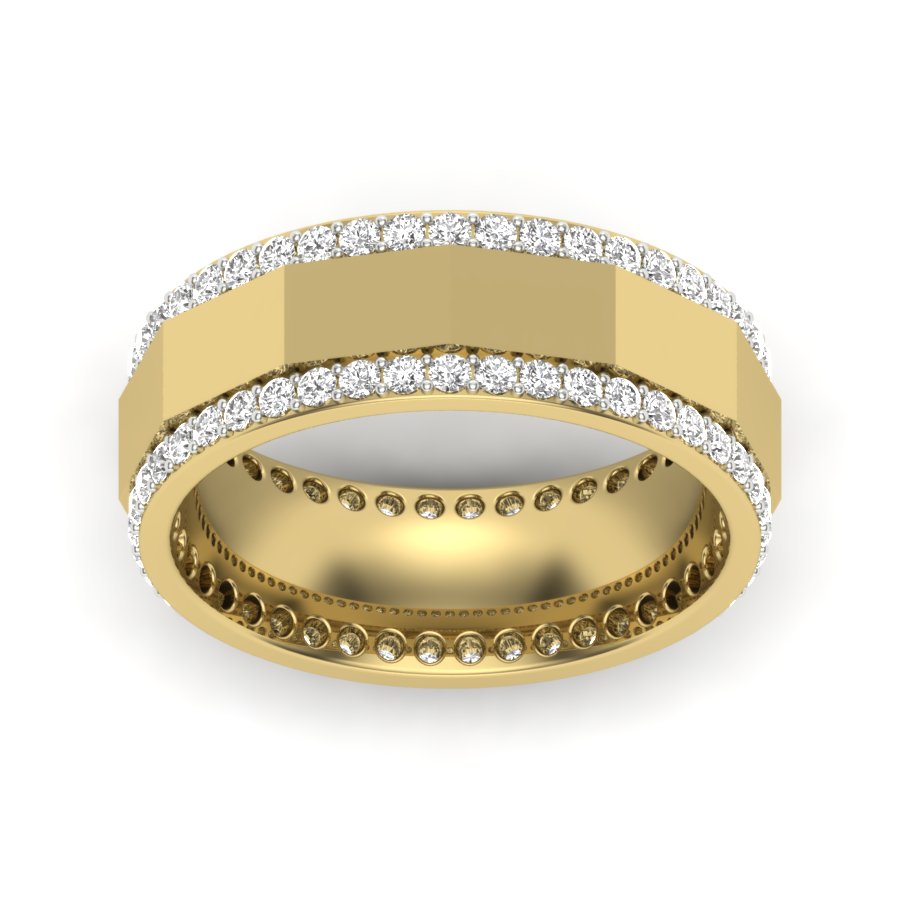 Yellow Gold Plated Sterling Silver Ring