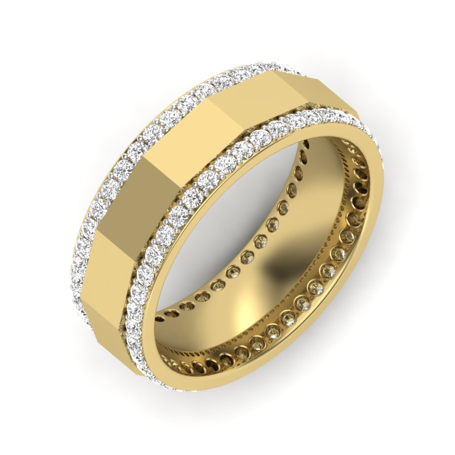 Yellow Gold Plated Sterling Silver Ring