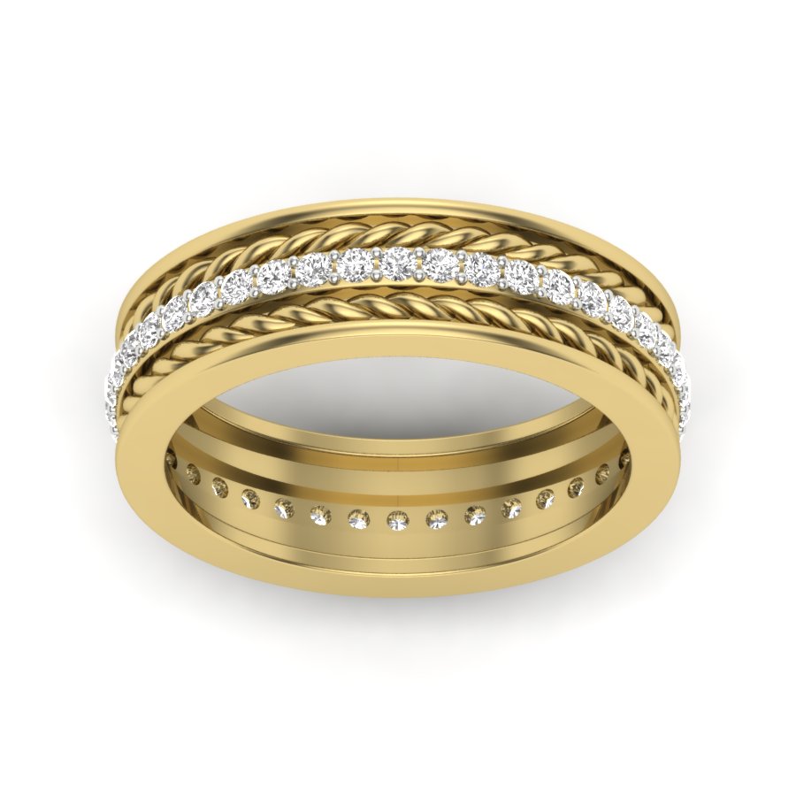 Yellow Gold Plated Sterling Silver Ring
