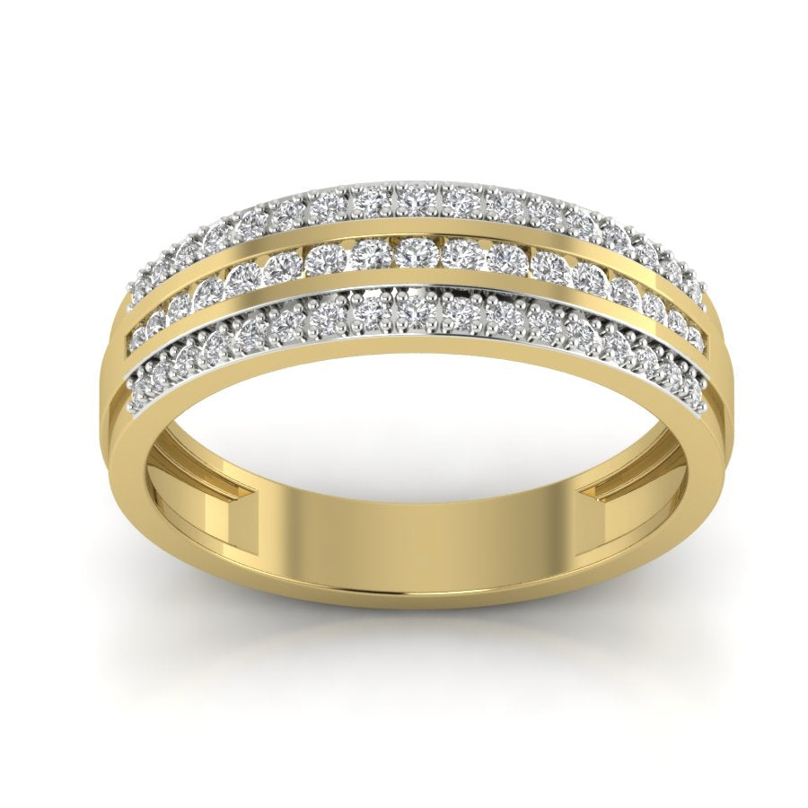 Yellow Gold Plated Sterling Silver Ring