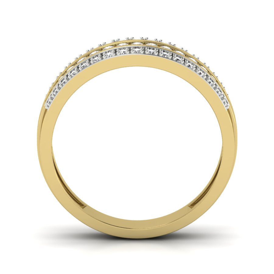 Yellow Gold Plated Sterling Silver Ring