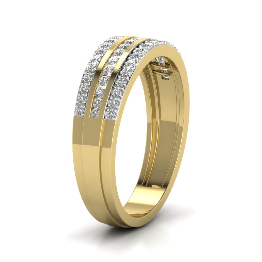 Yellow Gold Plated Sterling Silver Ring