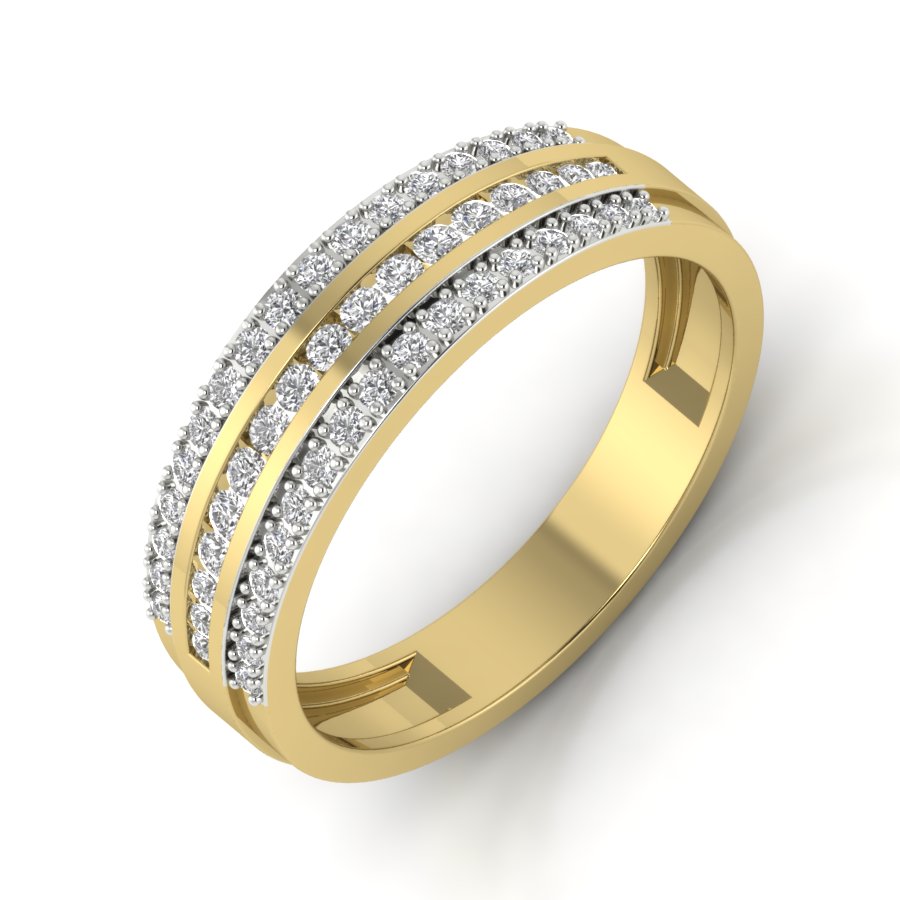 Yellow Gold Plated Sterling Silver Ring