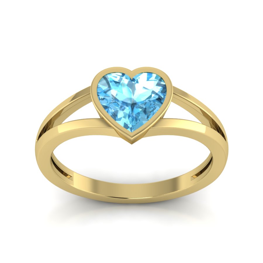 Yellow Gold Plated Sterling Silver Ring