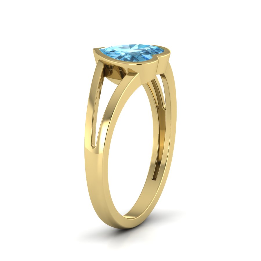 Yellow Gold Plated Sterling Silver Ring