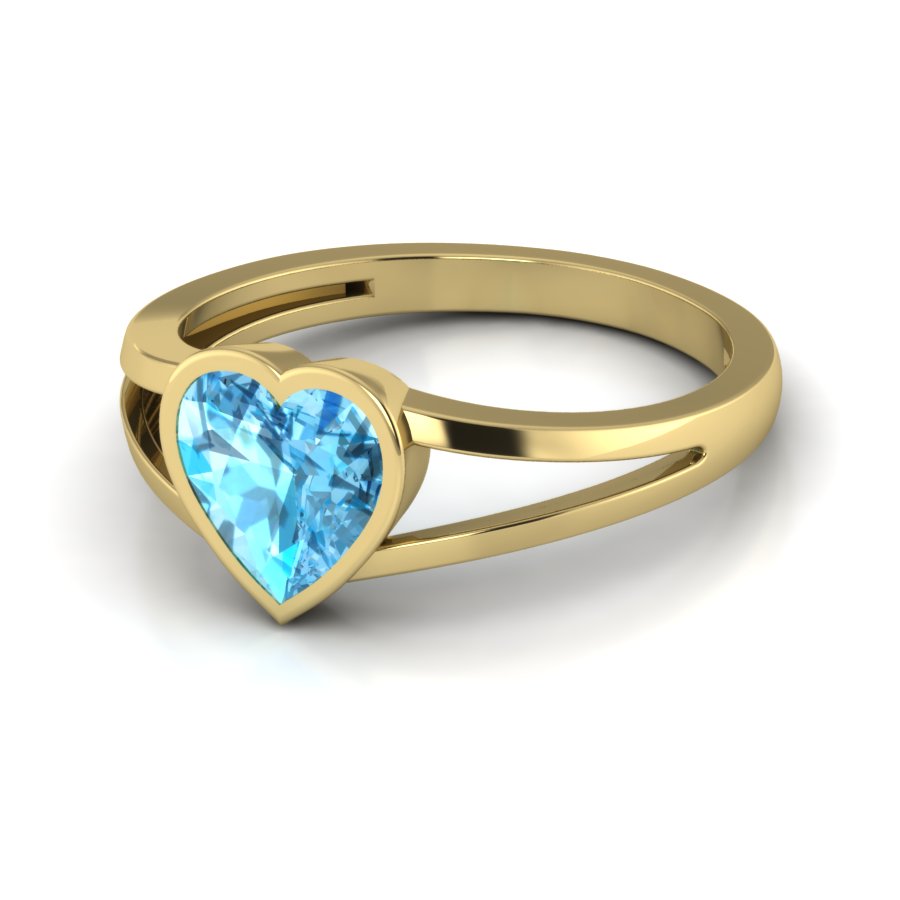 Yellow Gold Plated Sterling Silver Ring
