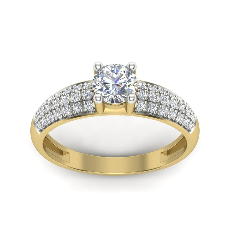 Yellow Gold Plated Sterling Silver Ring