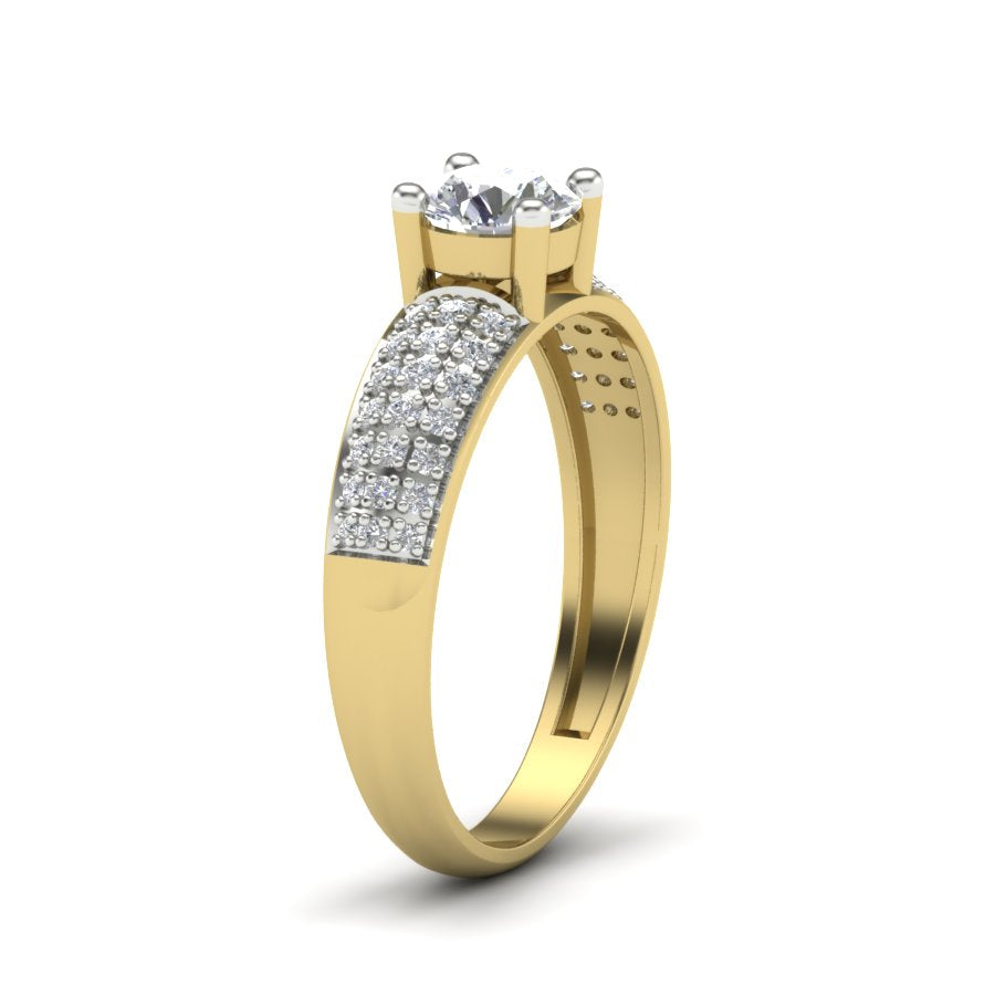 Yellow Gold Plated Sterling Silver Ring