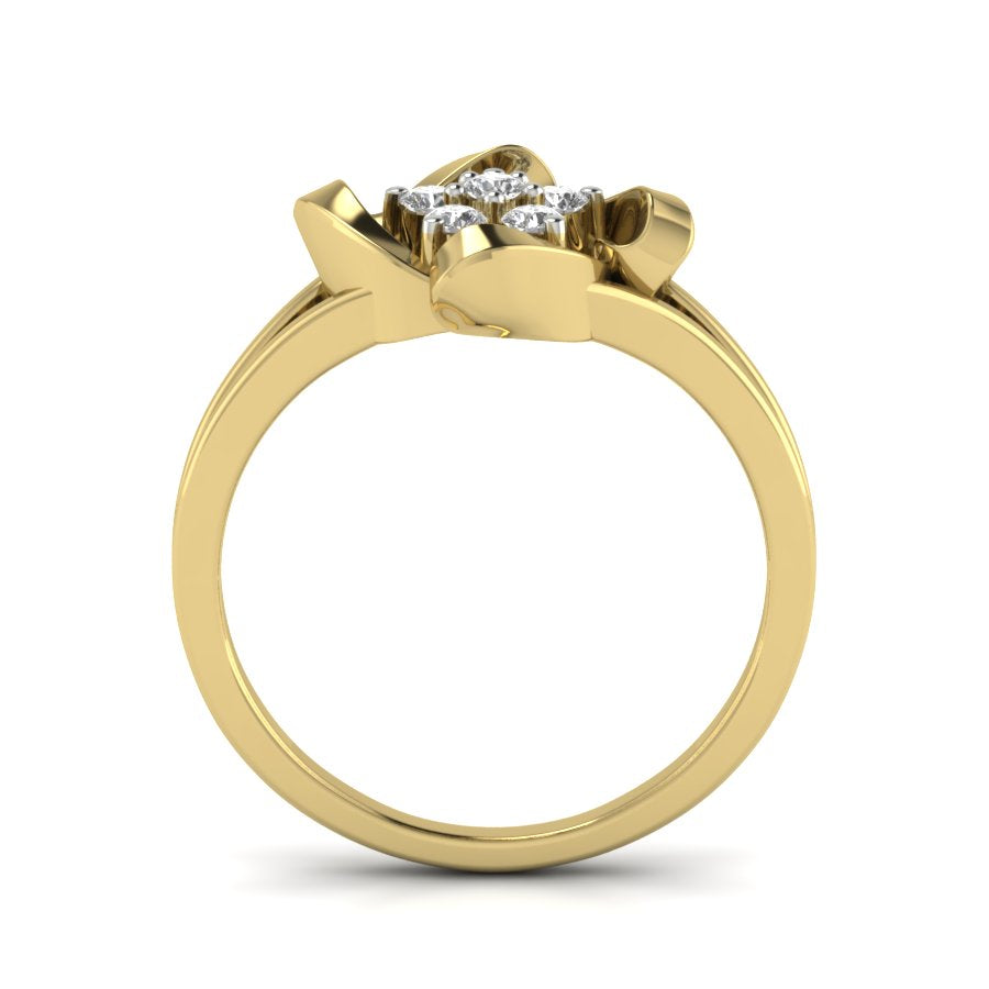 Yellow Gold Plated Sterling Silver Ring