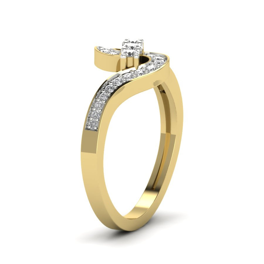 Yellow Gold Plated Sterling Silver Ring