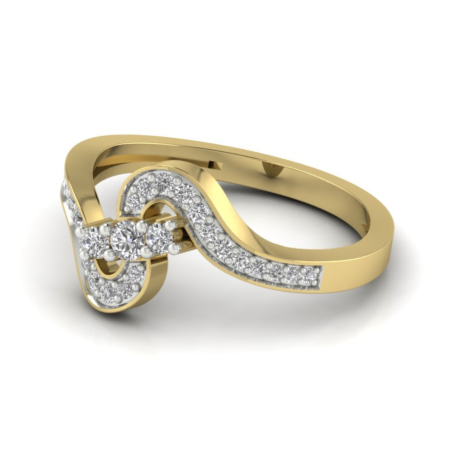Yellow Gold Plated Sterling Silver Ring