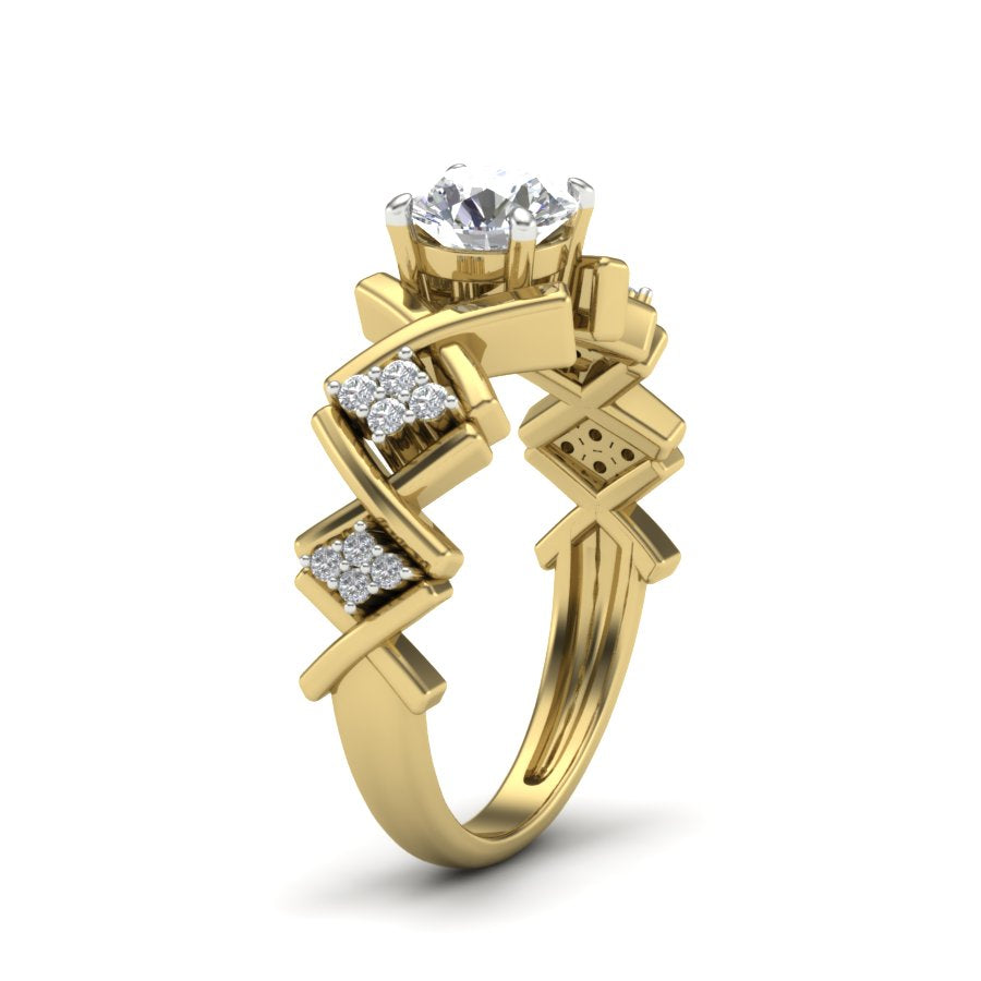 Yellow Gold Plated Sterling Silver Ring