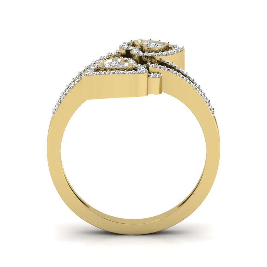 Yellow Gold Plated Sterling Silver Ring