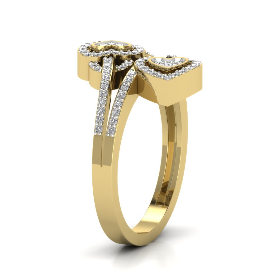 Yellow Gold Plated Sterling Silver Ring