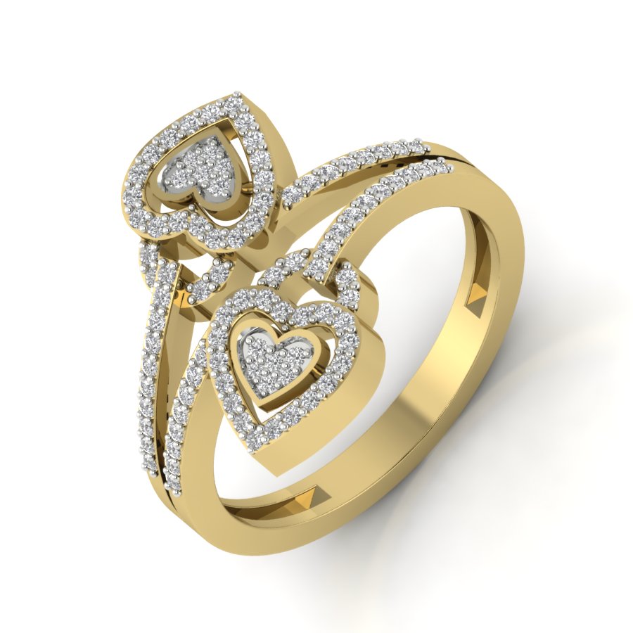 Yellow Gold Plated Sterling Silver Ring