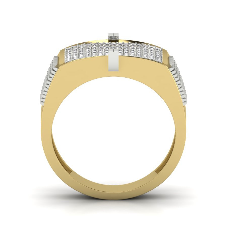 Yellow Gold Plated Sterling Silver Ring
