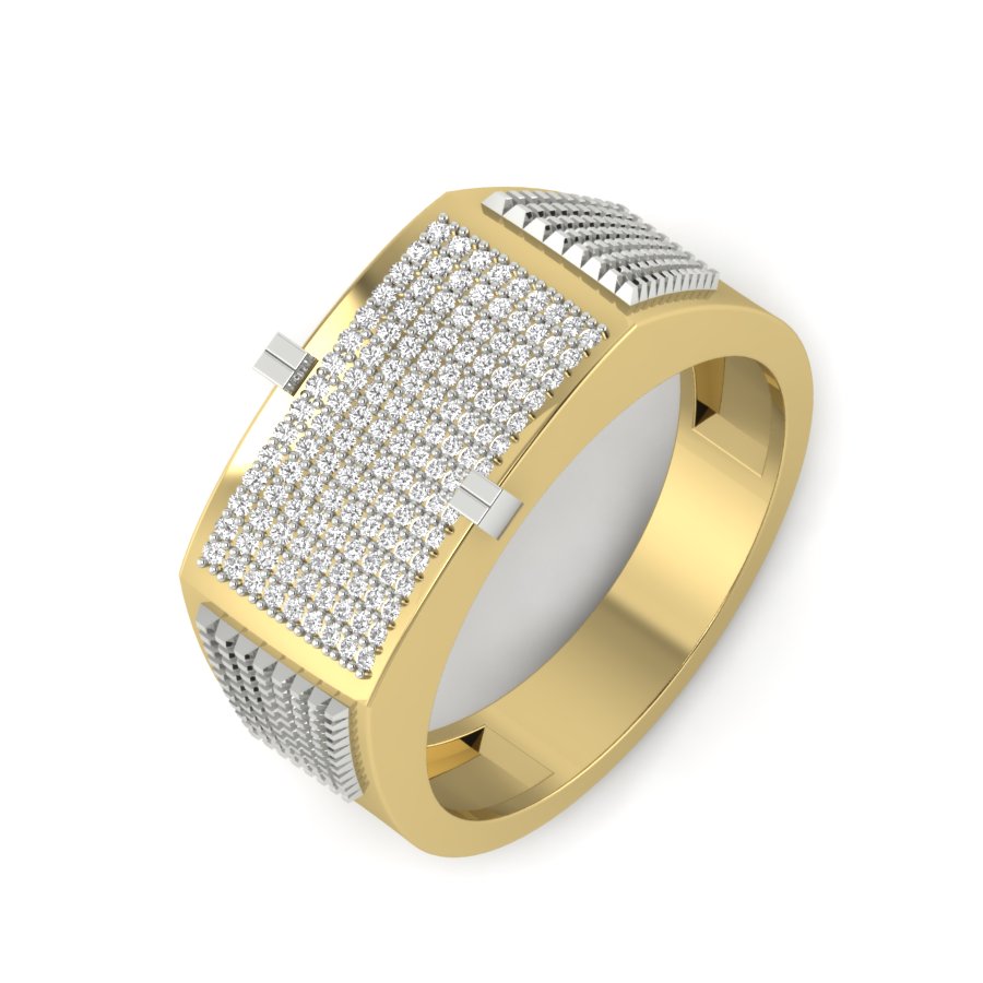 Yellow Gold Plated Sterling Silver Ring