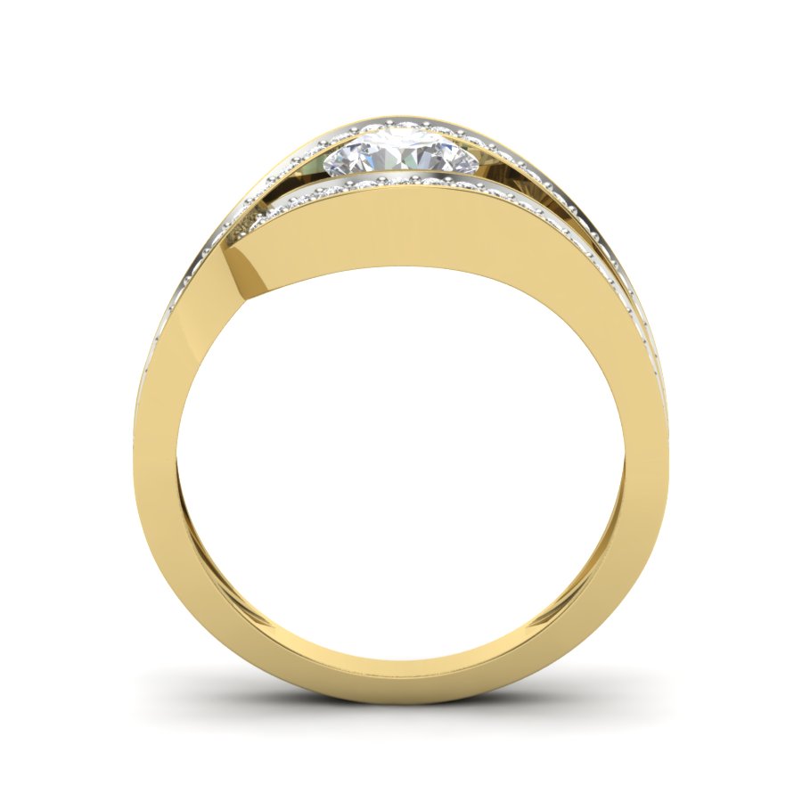 Yellow Gold Plated Sterling Silver Ring
