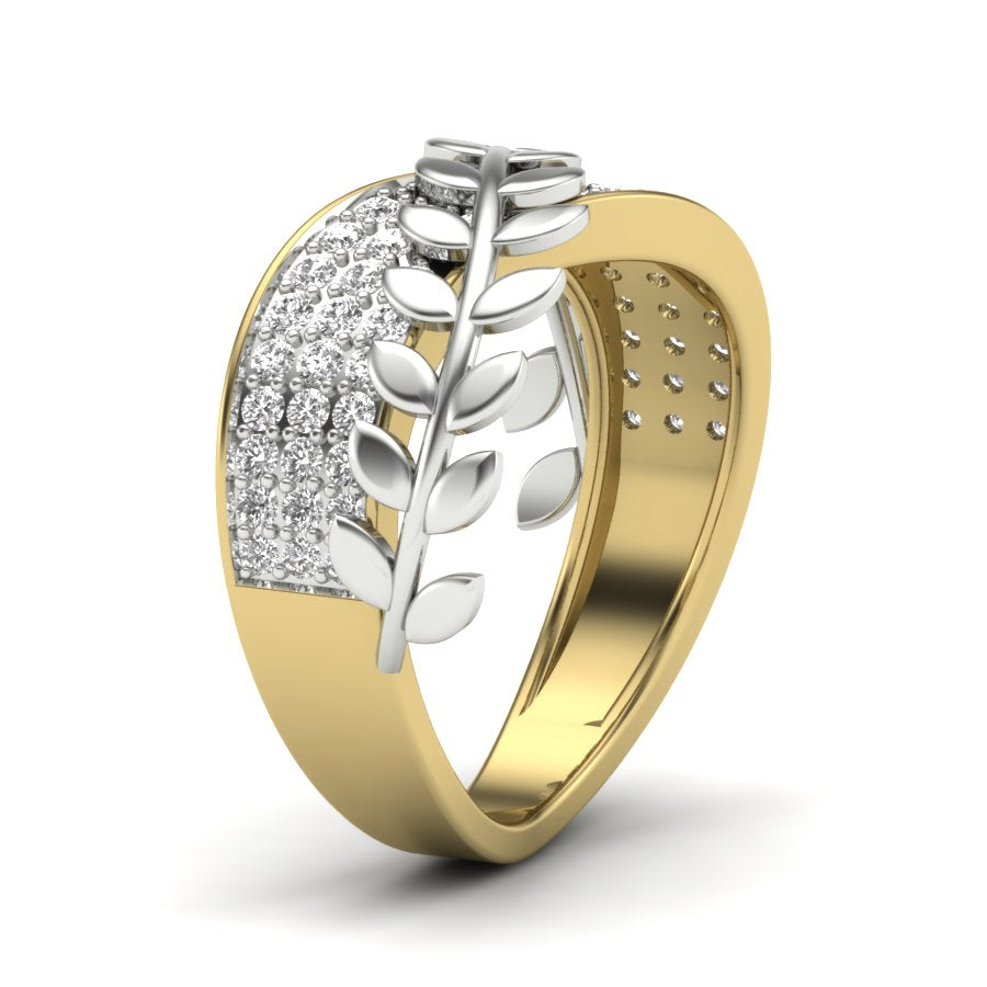 Yellow Gold Plated Sterling Silver Ring