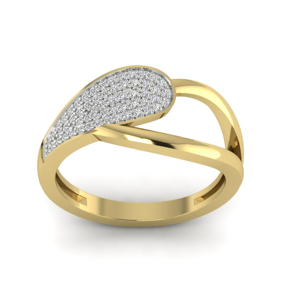 Yellow Gold Plated Sterling Silver Ring