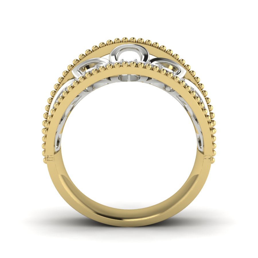 Yellow Gold Plated Sterling Silver Ring