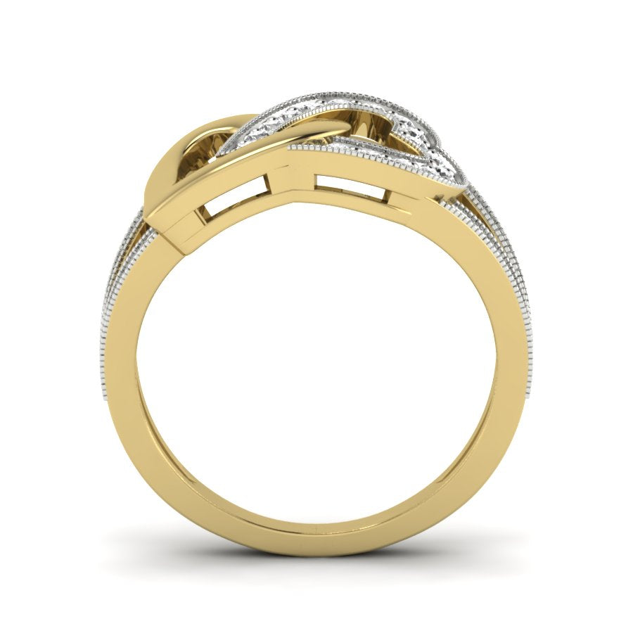 Yellow Gold Plated Sterling Silver Ring