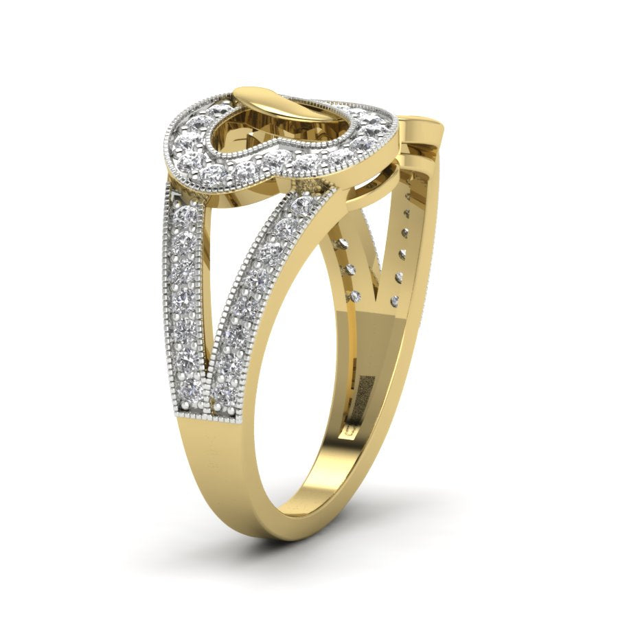 Yellow Gold Plated Sterling Silver Ring