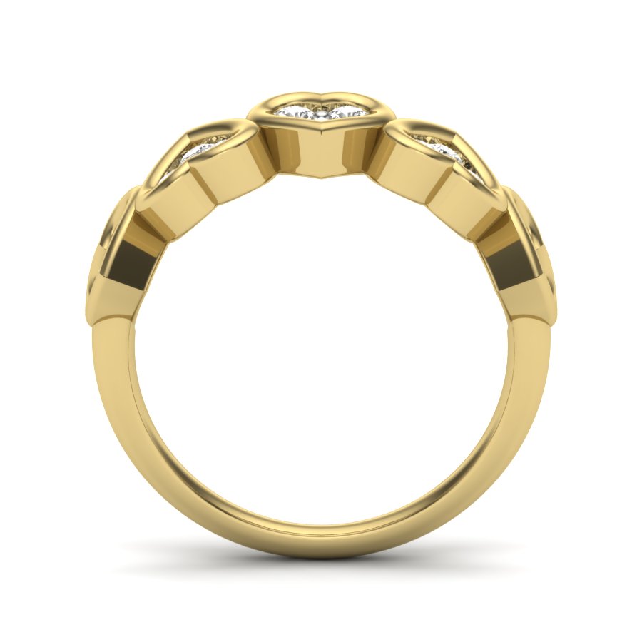 Yellow Gold Plated Sterling Silver Ring
