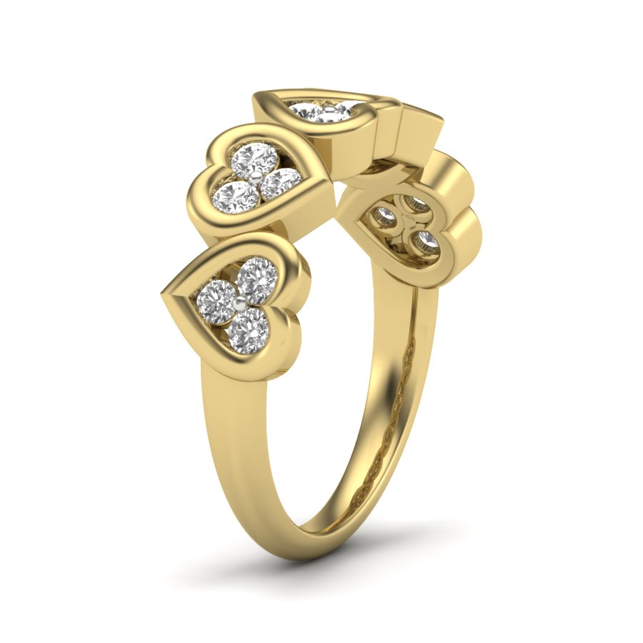 Yellow Gold Plated Sterling Silver Ring