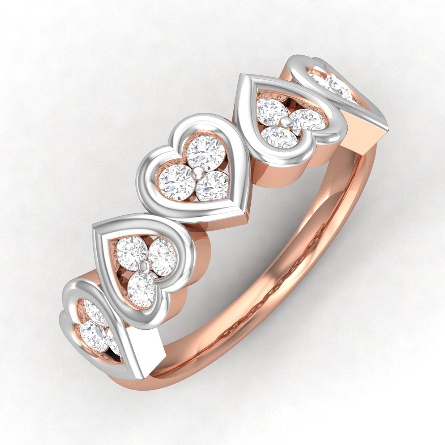 Rose Gold Plated Sterling Silver Ring