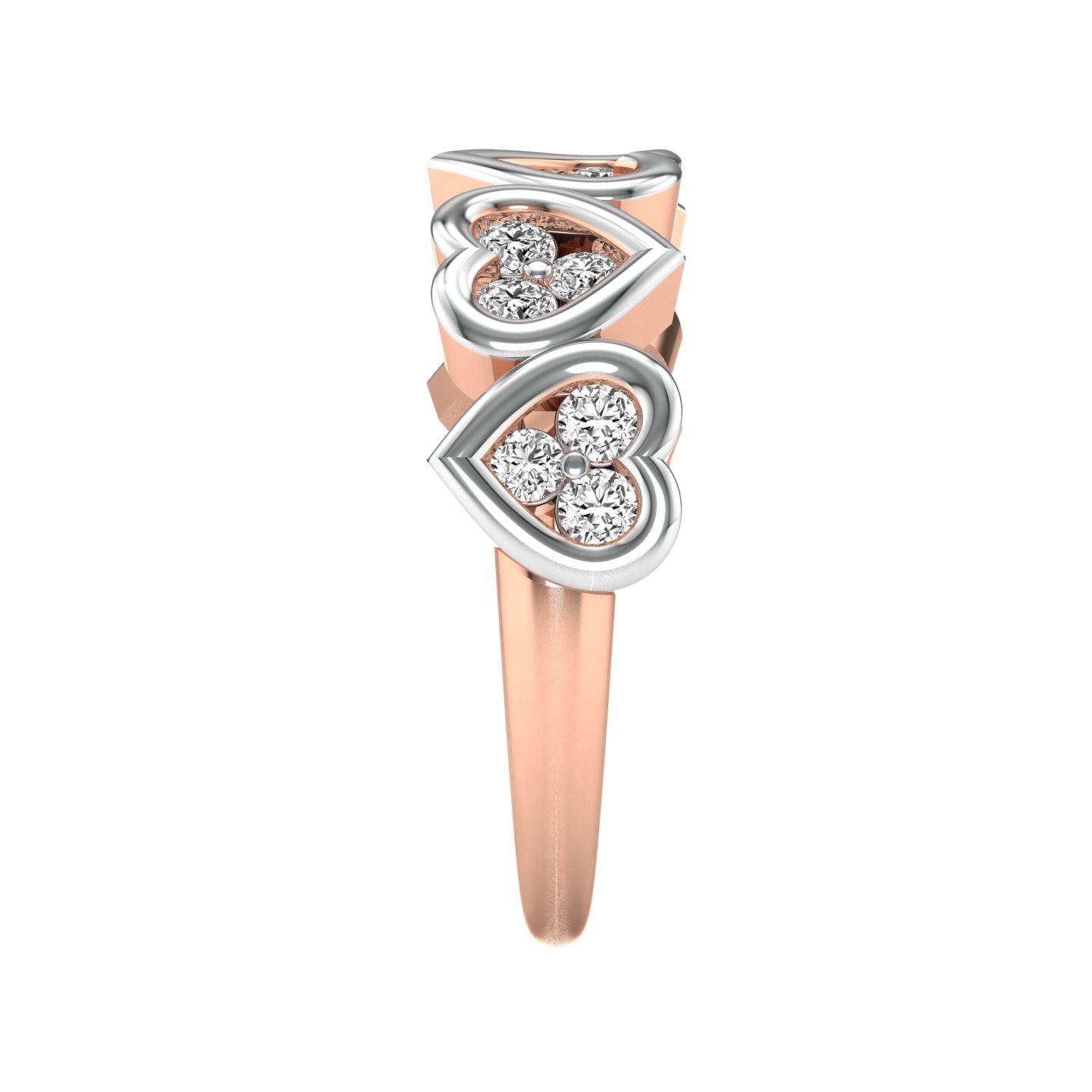 Rose Gold Plated Sterling Silver Ring