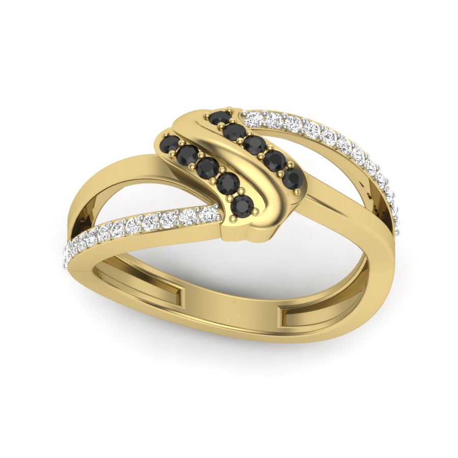 Yellow Gold Plated Sterling Silver Ring