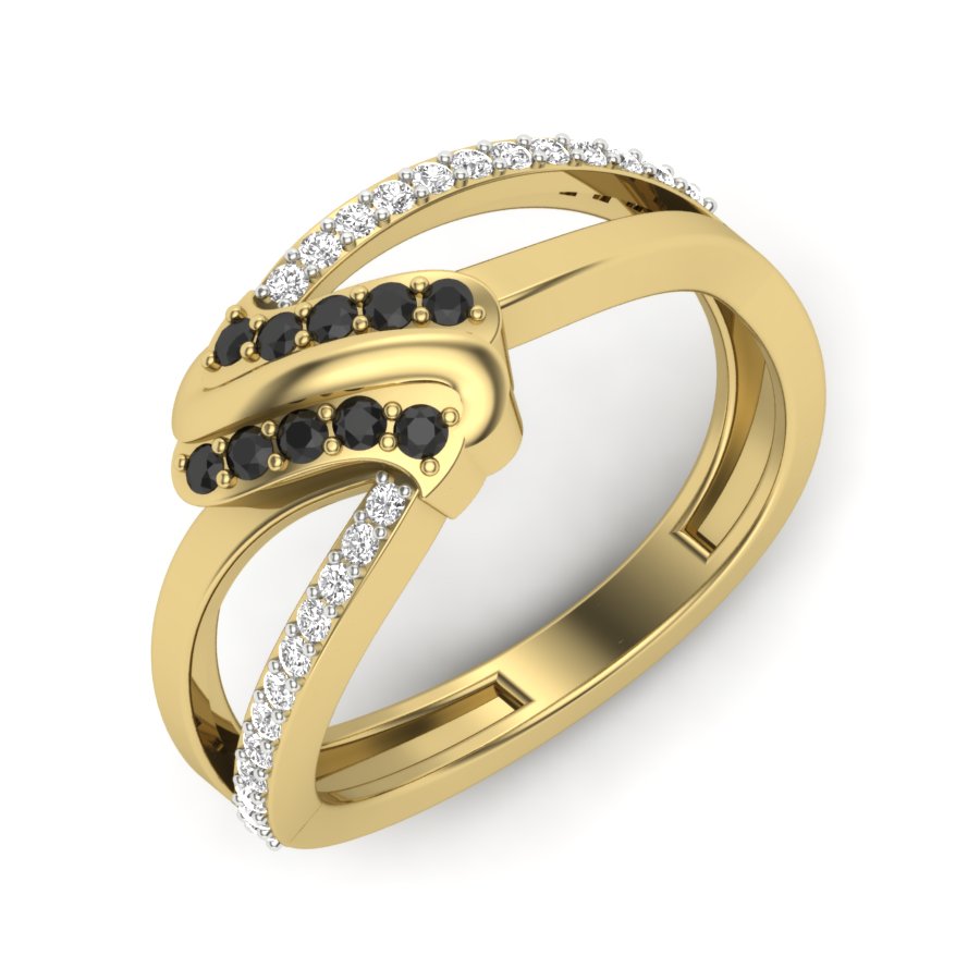Yellow Gold Plated Sterling Silver Ring