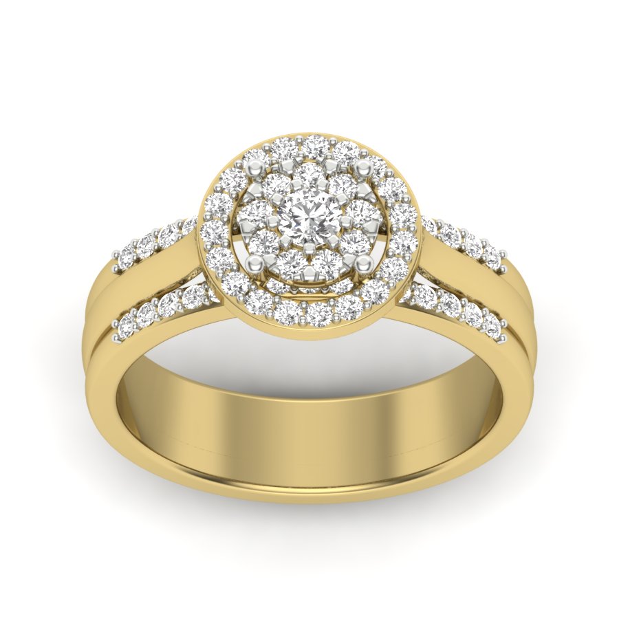 Yellow Gold Plated Sterling Silver Ring