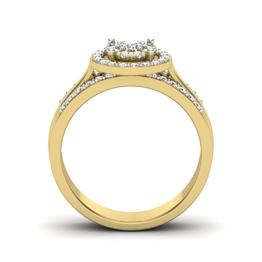 Yellow Gold Plated Sterling Silver Ring