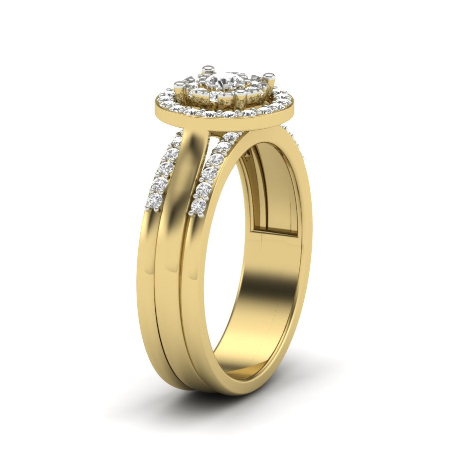Yellow Gold Plated Sterling Silver Ring