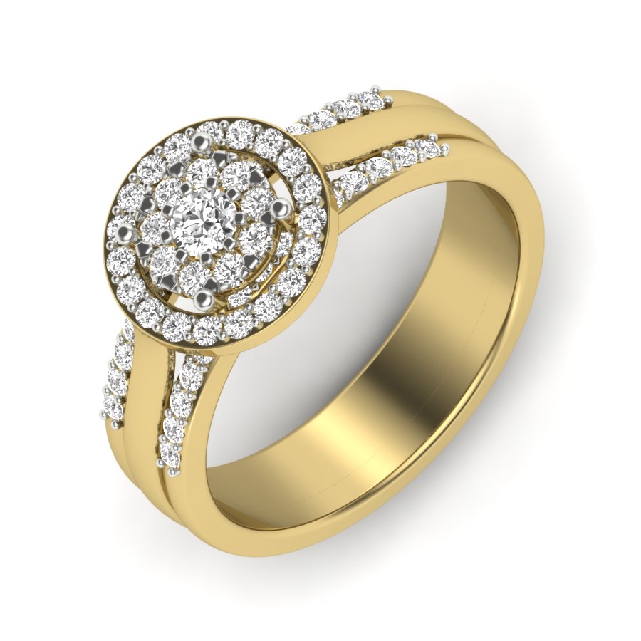 Yellow Gold Plated Sterling Silver Ring