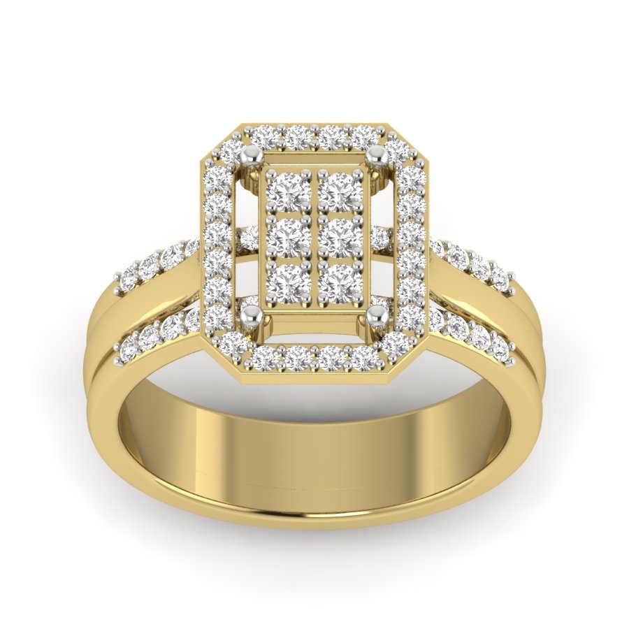 Yellow Gold Plated Sterling Silver Ring