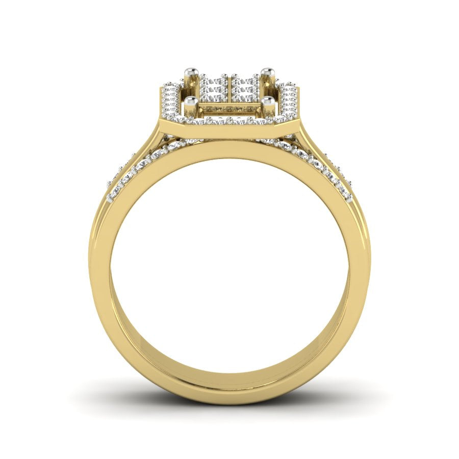 Yellow Gold Plated Sterling Silver Ring