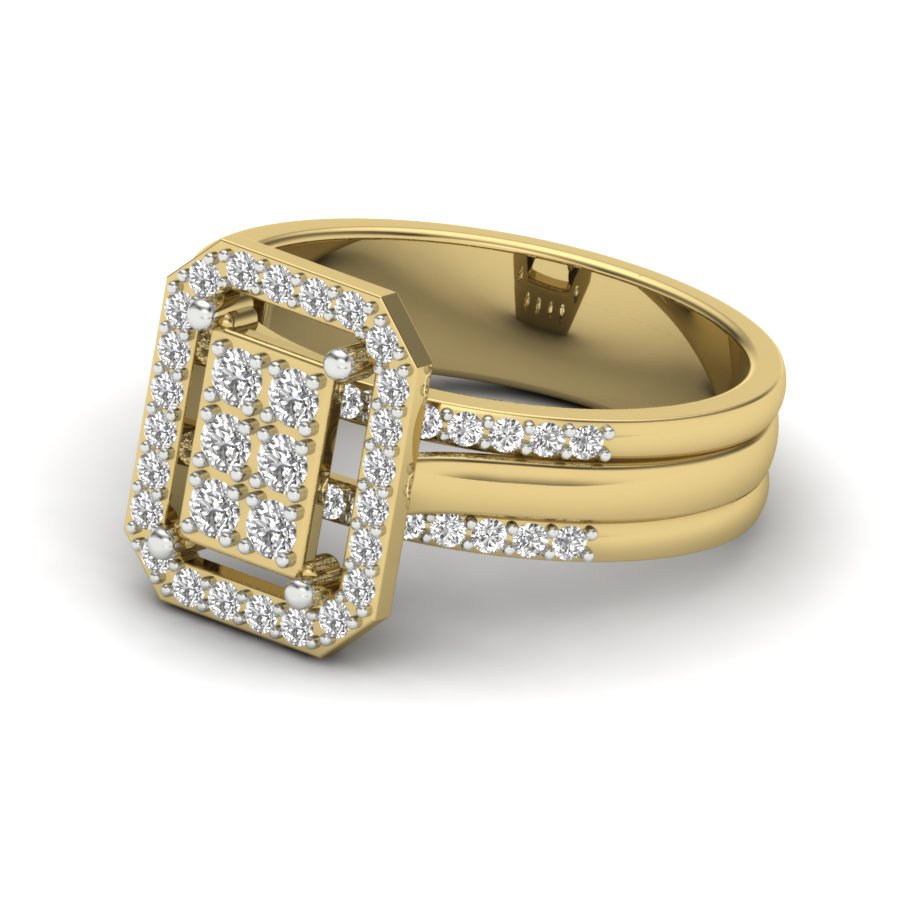 Yellow Gold Plated Sterling Silver Ring