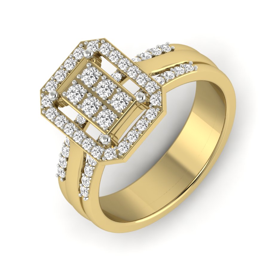 Yellow Gold Plated Sterling Silver Ring
