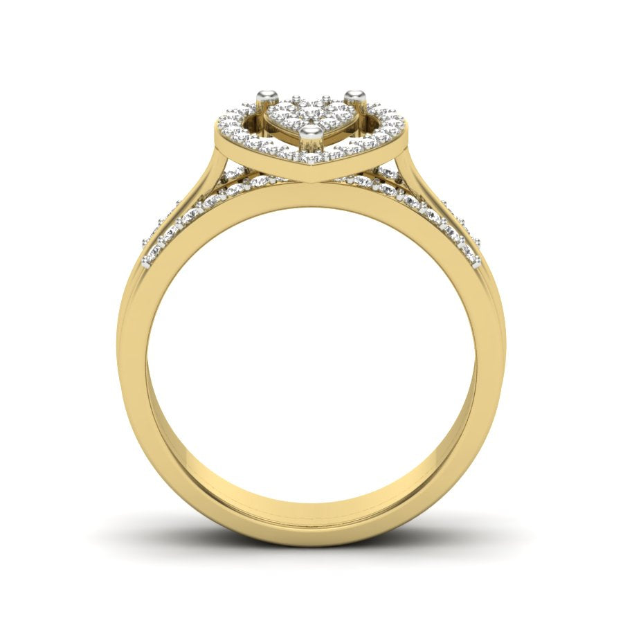 Yellow Gold Plated Sterling Silver Ring