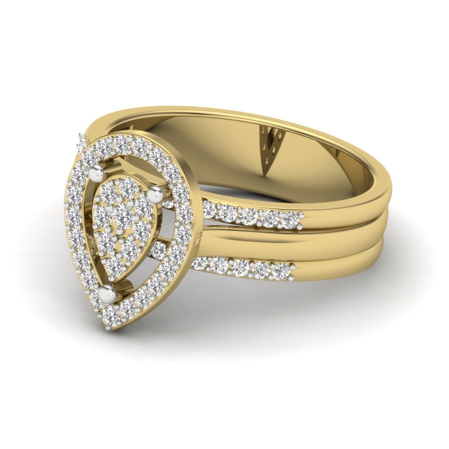 Yellow Gold Plated Sterling Silver Ring